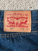 LEVIS 501 jeans donkerblauw heren, Ophalen of Verzenden, Zo goed als nieuw, Blauw, W33 - W34 (confectie 48/50)