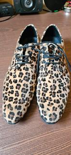 Luipaard herenschoenen mt 46, Kleding | Heren, Schoenen, Overige kleuren, Ophalen of Verzenden, Zo goed als nieuw, Veterschoenen