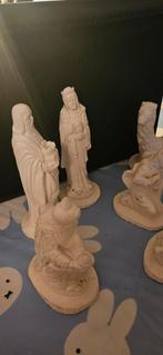 Kerststal beelden set - 9 personen, 4 dieren, Antiek en Kunst, Kunst | Beelden en Houtsnijwerken, Ophalen