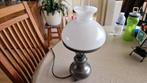 vintage schemerlampen tin- koper enz., Huis en Inrichting, Lampen | Tafellampen, Ophalen of Verzenden, Gebruikt, Glas, Minder dan 50 cm