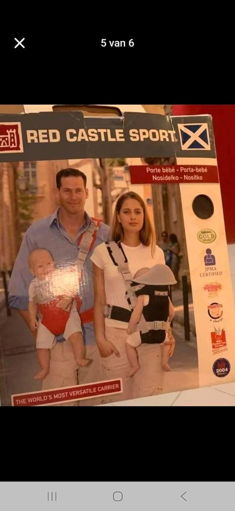 Baby draagzak red castle, Kinderen en Baby's, Babydragers en Draagdoeken, Zo goed als nieuw, Draagzak, Ophalen