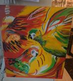 Schilderij vogels / papegaai, Ophalen of Verzenden