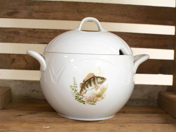 porseleinen royal schwabad terrine 29097, Huis en Inrichting, Keuken | Servies, Gebruikt, Overige typen, Overige stijlen, Porselein