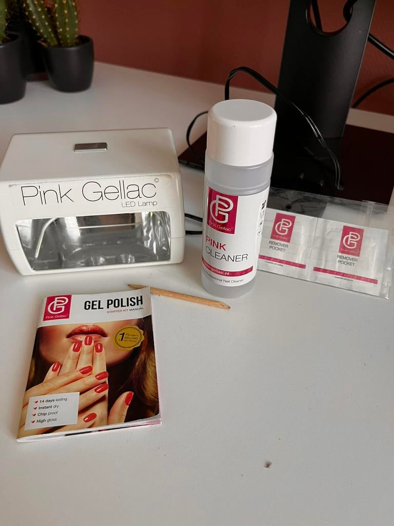 Pink gellac set met 24 kleuren, Ophalen, Gebruikt, Overige kleuren, Handen en Nagels