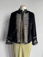 Zara zwart fluwelen blazer jasje met gouden borduursels, Maat 38/40 (M), Nieuw, Ophalen of Verzenden, Jasje