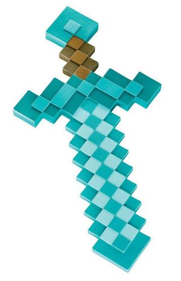 Minecraft Plastic Replica Diamond Sword 51 cm beschikbaar voor biedingen