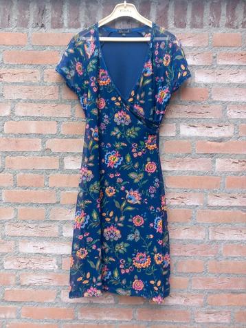 Donker blauw jurkje met bloemen King Louie Maat M / 38 beschikbaar voor biedingen