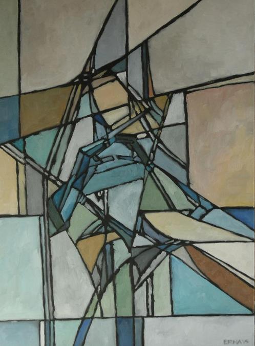 '' Erna Daalman '', Antiek en Kunst, Kunst | Schilderijen | Abstract, Ophalen of Verzenden