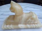 Sphinx van oranje albast, Antiek en Kunst, Ophalen of Verzenden