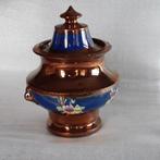 Dekselpotje goudsteen / copper lusterware, Ophalen