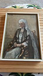 Antieke Tekening Koningin Emma, Ophalen of Verzenden