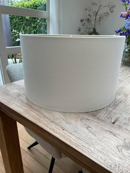 Ecru kleur lampenkap hang 48 cm doorsnede, Huis en Inrichting, Lampen | Lampenkappen, Gebruikt, 25 tot 50 cm, Rond, Crème, Ophalen