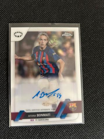 Aitana Bonmati gesigneerd Topps Chrome kaartje beschikbaar voor biedingen