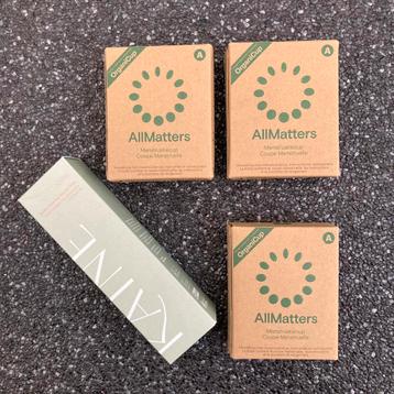3x all matters menstruatiecup t.w.v. €80,85 beschikbaar voor biedingen