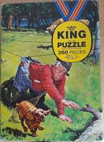 King Puzzel met Engelse cocker spaniel, Hobby en Vrije tijd, Denksport en Puzzels, Minder dan 500 stukjes, Ophalen of Verzenden