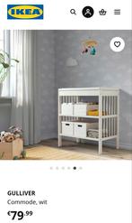 IKEA Gulliver Commode - Wit, Ophalen, 50 tot 70 cm, Zo goed als nieuw, 75 tot 100 cm