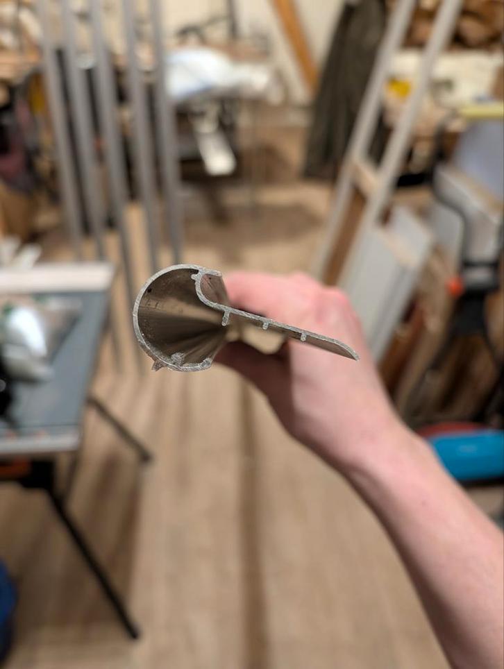 Aluminium dakprofiel kraal 6 stuks inclusief buitenhoeken, Doe-het-zelf en Verbouw, Metalen, Nieuw, Aluminium, Ophalen