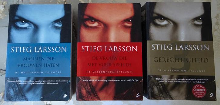 3 misdaadromans Millennium trilogie Stieg Larsson., Boeken, Thrillers, Zo goed als nieuw, Ophalen of Verzenden