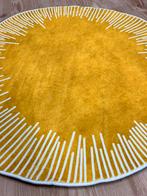 Zacht katoen tapijt rond vloerkleed antislip geel zon 120cm, Huis en Inrichting, Stoffering | Tapijten en Kleden, Nieuw, 100 tot 150 cm