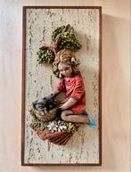 Retro Meisje met kittens jaren 70, Ophalen, Gebruikt