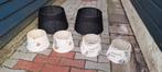 te koop 3 sets lampe kappen nieuw, Rond, Nieuw, Wit, Ophalen of Verzenden