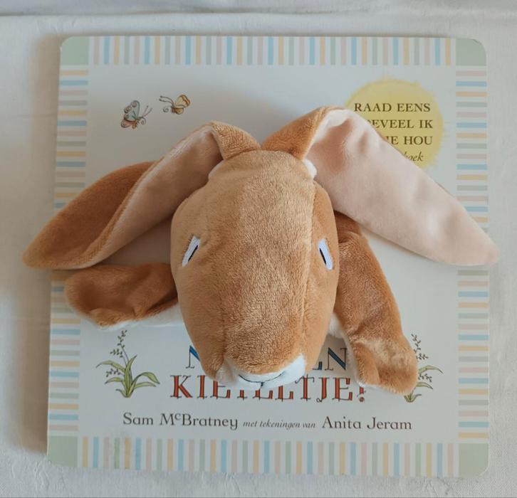 Raad eens hoeveel ik van je hou....Nog één Kieteltje!, Boeken, Kinderboeken | Baby's en Peuters, Zo goed als nieuw, Ophalen of Verzenden