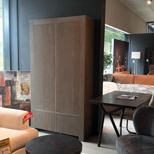 opberg kast Vermeer meubelen 220x120x40cm eiken grijs, Huis en Inrichting, Kasten | Stellingkasten, Nieuw, Ophalen