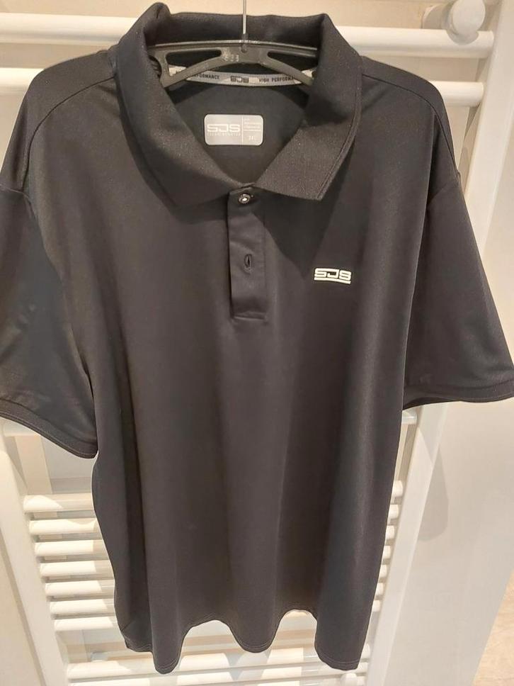 Polo Sjeng 2Xl, Kleding | Heren, Sportkleding, Zo goed als nieuw, Racketsport, Overige maten, Zwart, Ophalen of Verzenden