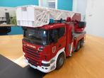 Bruder Scania R-serie brandweer ladderwagen, Ophalen of Verzenden, Zo goed als nieuw