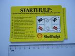 sticker Shell helpt starthulp auto car onderhoud oldtimer .., Verzamelen, Stickers, Overige typen, Zo goed als nieuw, Verzenden