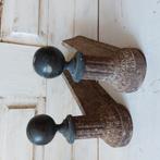 antieke openhaard bokken  Deurstop gietijzer €20,00, Ophalen
