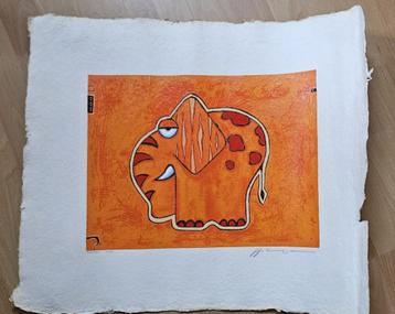 Zeefdruk, Elephant beschikbaar voor biedingen