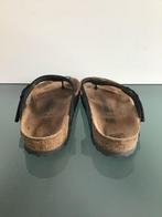 GRATIS VERZENDEN BIRKENSTOCK leuke zwarte slippers 39, Slippers, Verzenden, Zwart, Zo goed als nieuw
