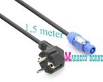 Powercon, Stroomkabel, Powerconnector - Schuko kabel 1,5 m