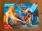 Playmobil city action brandweerman kado set 70291, Ophalen of Verzenden, Zo goed als nieuw