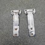 2 RVS scharnieren, Ophalen of Verzenden, Gebruikt, Rvs, Scharnier