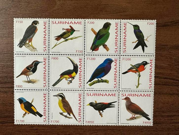 Suriname Vogels 2003 Postzegels - Postfris, Postzegels en Munten, Postzegels | Suriname, Postfris, Ophalen of Verzenden