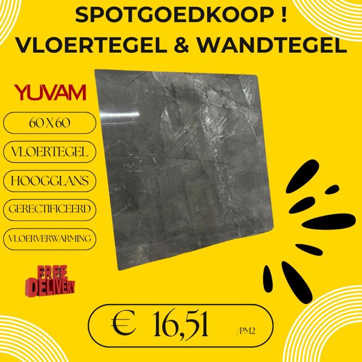 Opruiming: Goedkope Tegels voor jouw project!, Doe-het-zelf en Verbouw, Tegels, Nieuw, Vloertegels, Keramiek, 60 cm of meer, 60 cm of meer