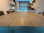 Eettafel 240 x 98 x 75 cm Steigerhout en stalen U-poten, Huis en Inrichting, Tafels | Eettafels, Ophalen, Gebruikt, 200 cm of meer