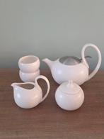 Crèmekleurig Bredemeijer theeservies met suikerpot + melkkan, Huis en Inrichting, Keuken | Servies, Keramiek, Ophalen of Verzenden
