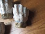 3 stuks Unieke Vintage Aardewerk Vaas – Des Pots | Zeldzaam, Overige kleuren, Aardewerk of Porselein, Ophalen of Verzenden, Zo goed als nieuw