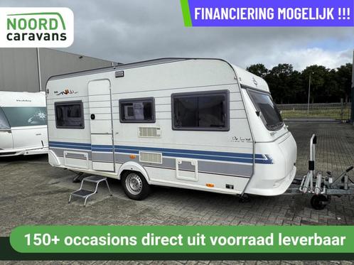 Hobby De Luxe 450 4 PERS + VOORTENT + WC, Caravans en Kamperen, Caravans, Bedrijf, tot en met 4, 1000 - 1250 kg, Hobby, 6 tot 7 meter