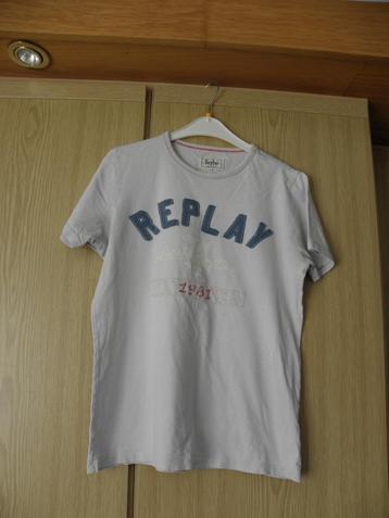 Goedkoop origineel beige katoenen shirt REPLAY mt M beschikbaar voor biedingen