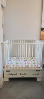 Box met opberglade en boxkleed, Kinderen en Baby's, Boxen, Ophalen, Zo goed als nieuw, Vierkant, Lade