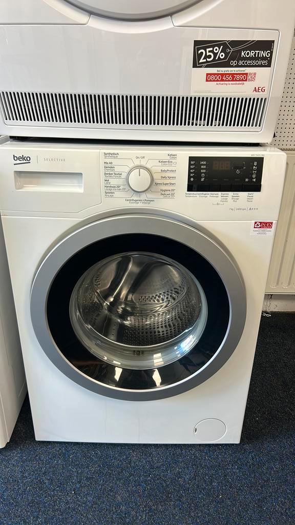 Beko Selective 7kg 1400 toeren incl Garantie&Bezorgen, Witgoed en Apparatuur, Wasmachines, Zo goed als nieuw, Voorlader, 6 tot 8 kg
