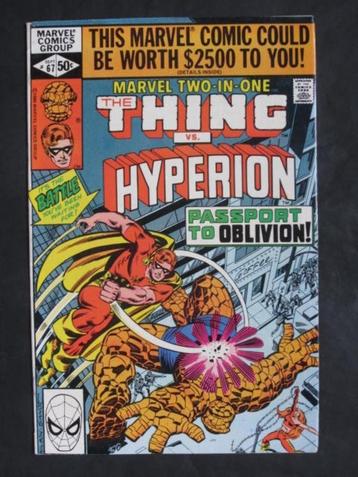 Marvel Two-In-One #67 Marvel 1980 The Thing & Hyperion beschikbaar voor biedingen