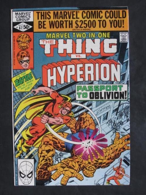 Marvel Two-In-One #67 Marvel 1980 The Thing & Hyperion, Boeken, Strips | Comics, Zo goed als nieuw, Eén comic, Amerika, Verzenden