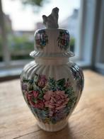 Dekselvaas met Bloemmotief - Vintage Charme!, Ophalen of Verzenden
