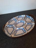 Antiek Engels dienblad met vakjes, Ophalen