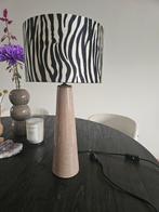 Tafellamp kwantum zebra kap, Huis en Inrichting, Ophalen of Verzenden, Zo goed als nieuw, Minder dan 50 cm